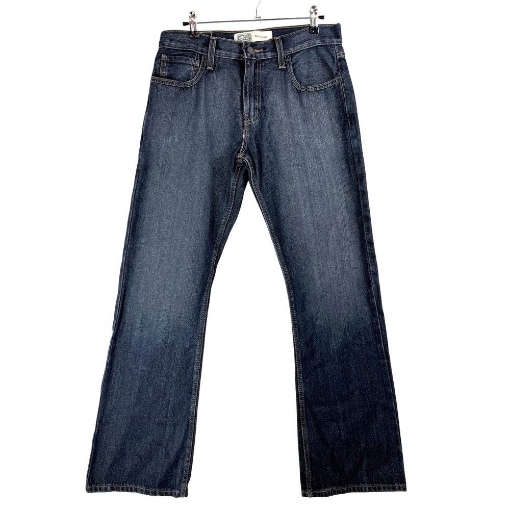 Signature by Levi Strauss 30x32 Regular Fit Dark Wash Jeans Workwear NWT Classic